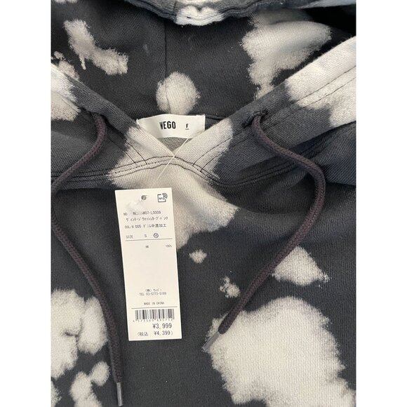 Wego Japan Crop Hoodie Sweatshirt Dip-Dyed Small - Picture 12 of 12